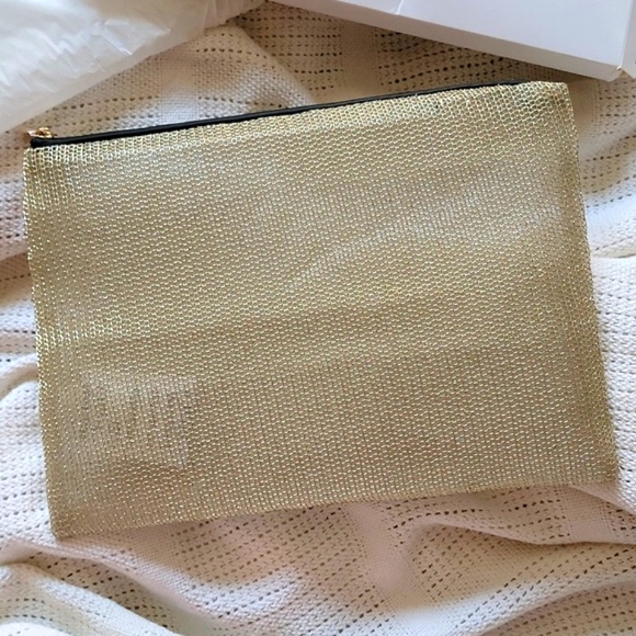 Dior J'adore Gold Makeup Bag Organizer Mesh Trousse Pouch - Picture 2 of 7